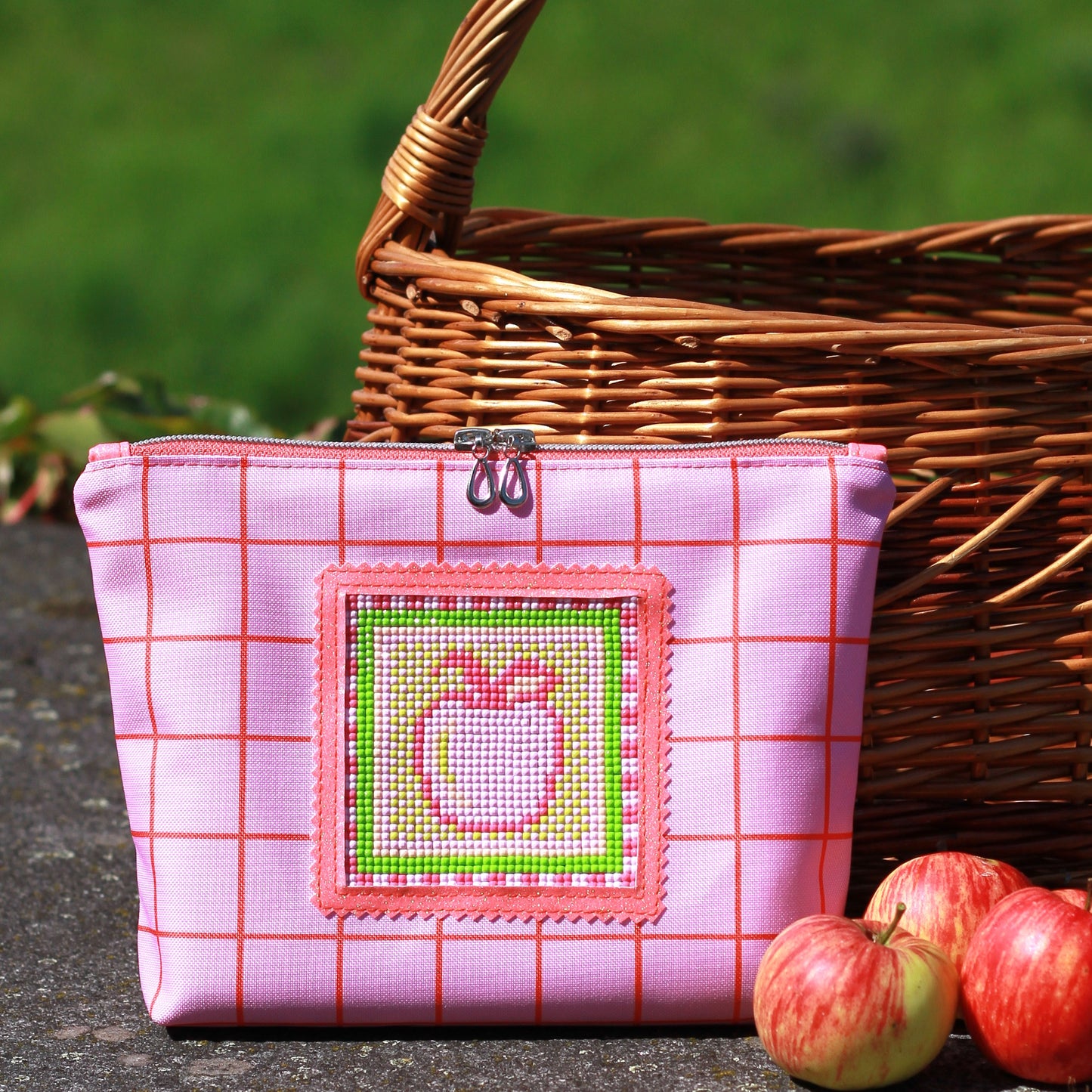 Tutti Frutti Panel Rot – 20x20 cm – 4 Patches
