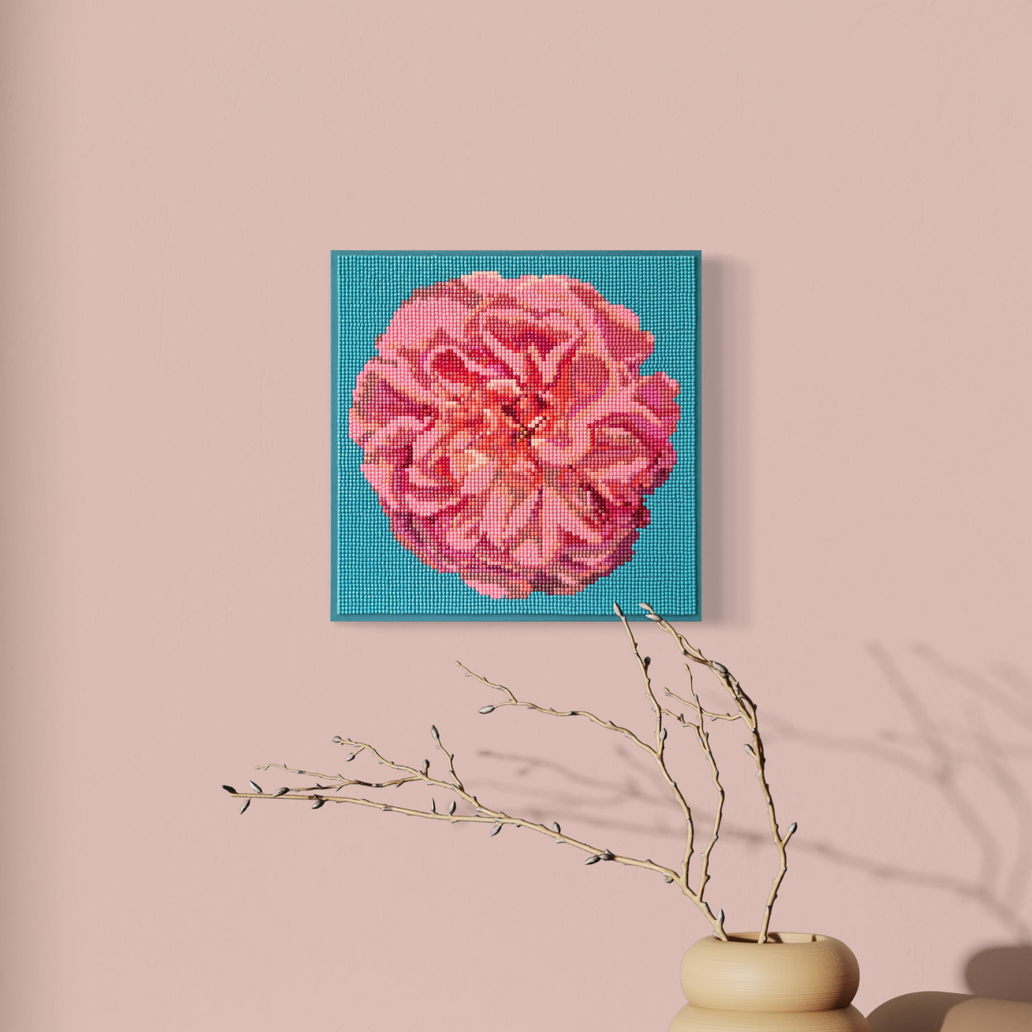 apricot rose turquoise
