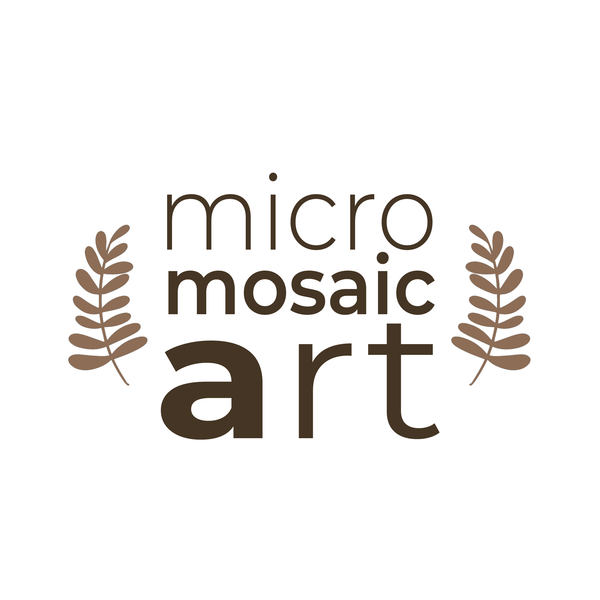 Logo micromosaicart mit weissem Hintergrund