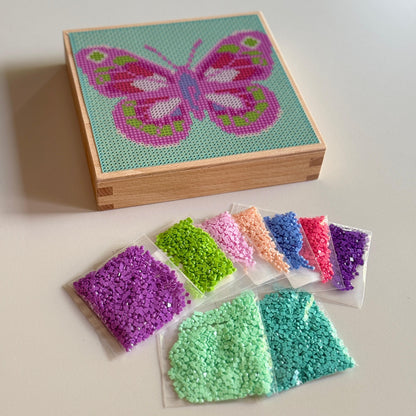 MINI ART EDITION | Magic Butterfly - purpur türkis