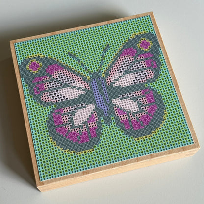 MINI ART EDITION | Magic Butterfly - grau türkis