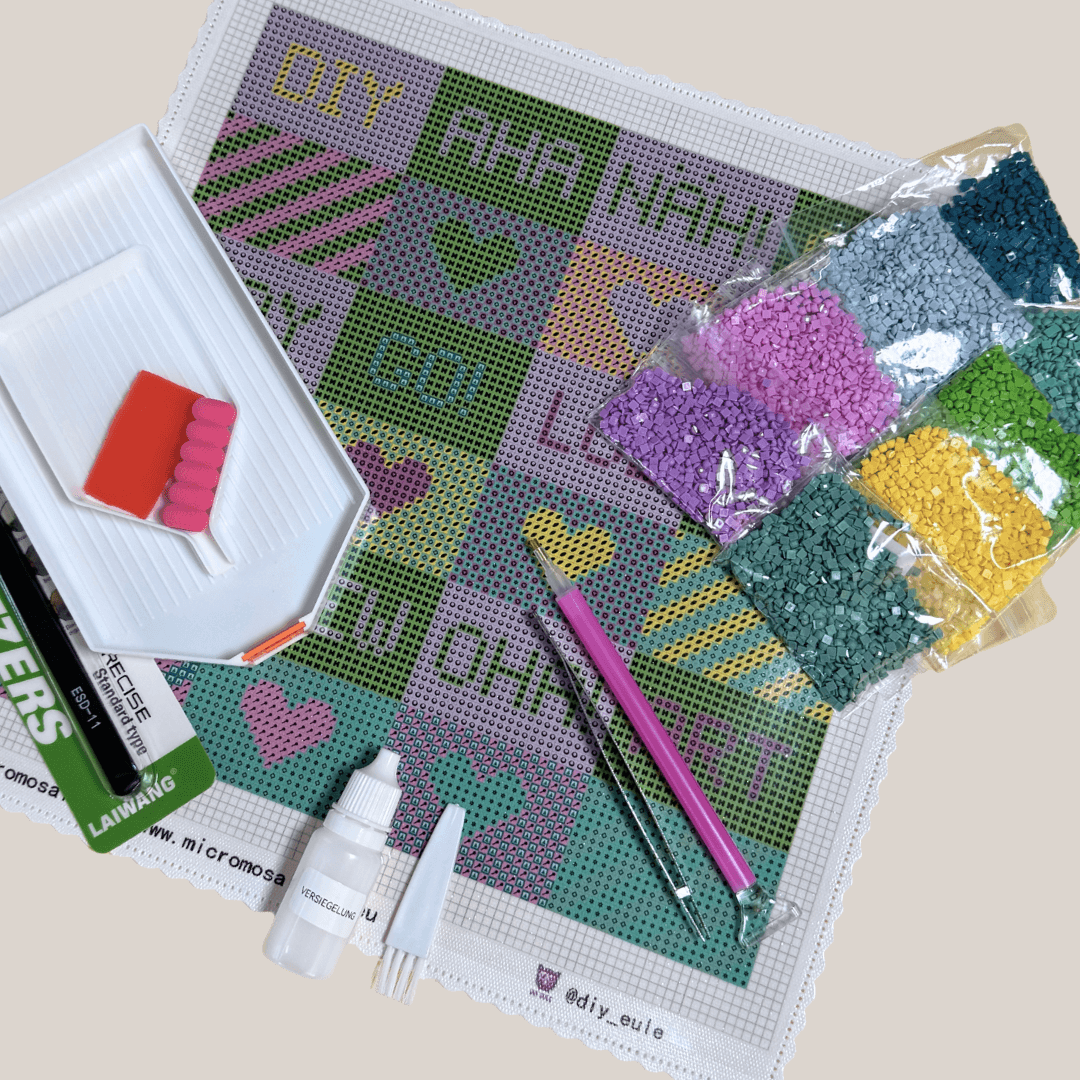 DIY Eule Label-Set mit Mütze