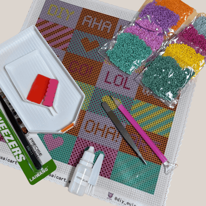 DIY Eule Label-Set mit Mütze