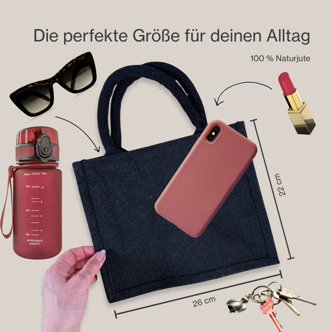 Jutetasche für dein Micromosaic-Projekt | 6 Farben