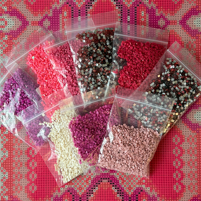 Glamour Snake Panel English Rose Micromosaic DIY
