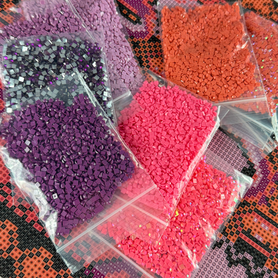 Glamour Snake Panel Light Violet Salmon Micromosaic DIY