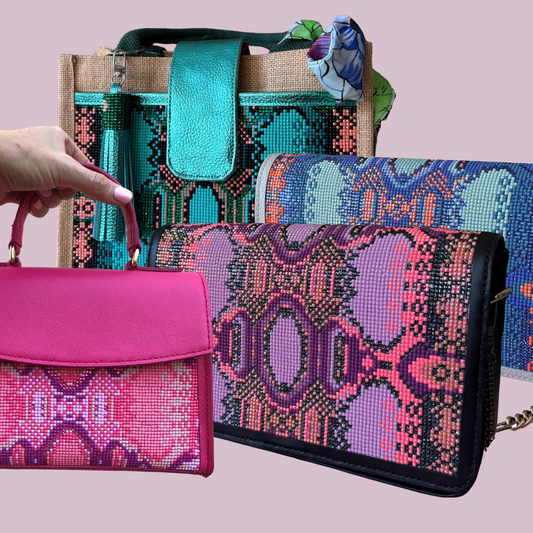 Glamour Snake Panels Taschen DIY Micromosaic