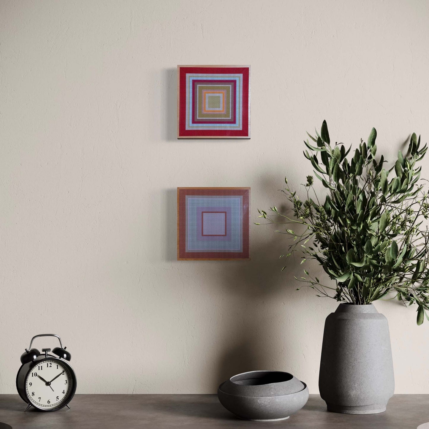 Mini Metrics Duo · Leiser Kontrast