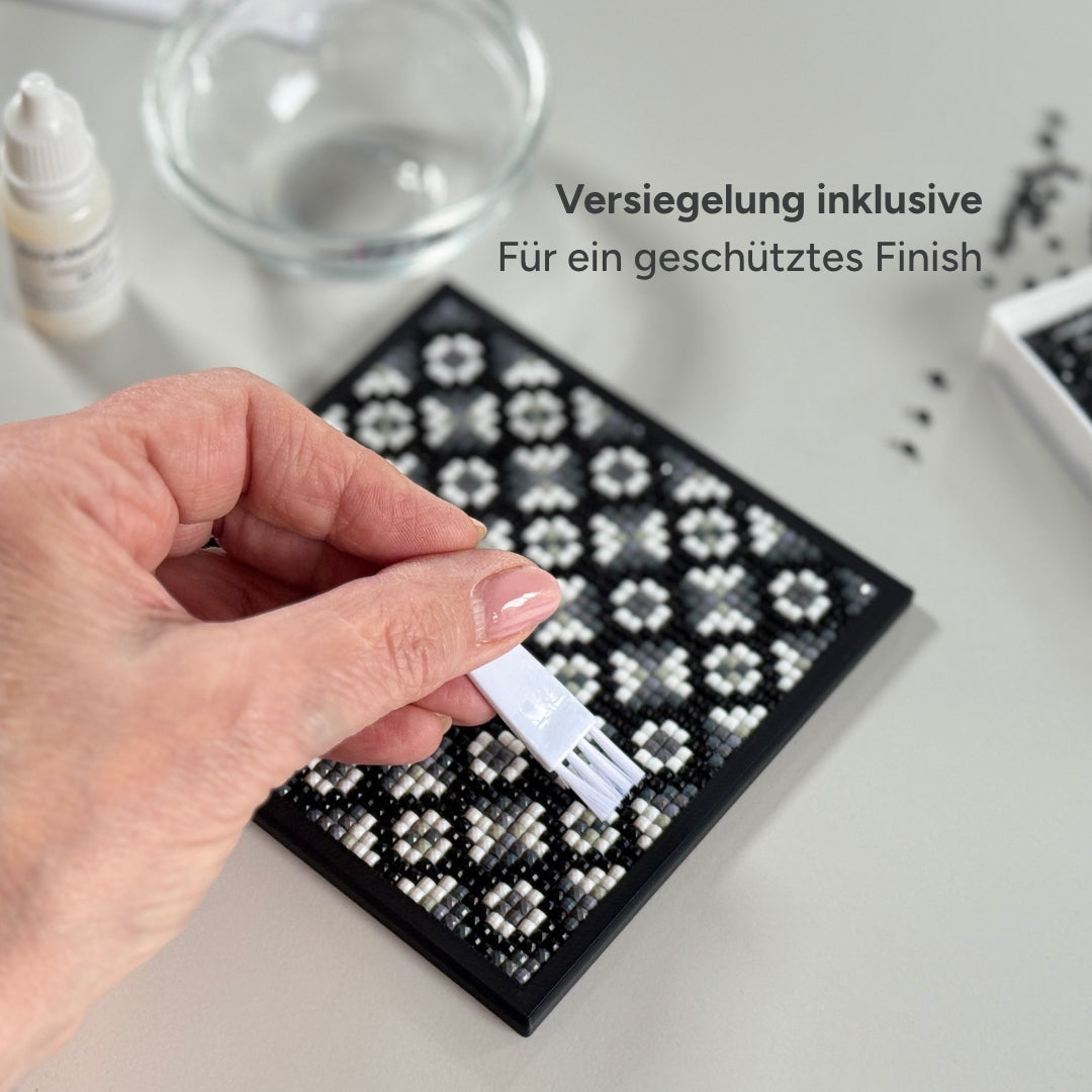 Projekt-Set Untersetzer Tea Time · 4er