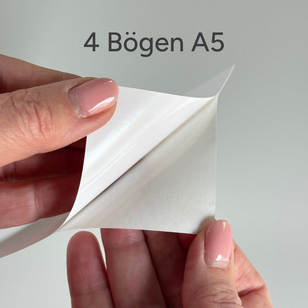 Klebefolie doppelseitig · 4 Bögen A5