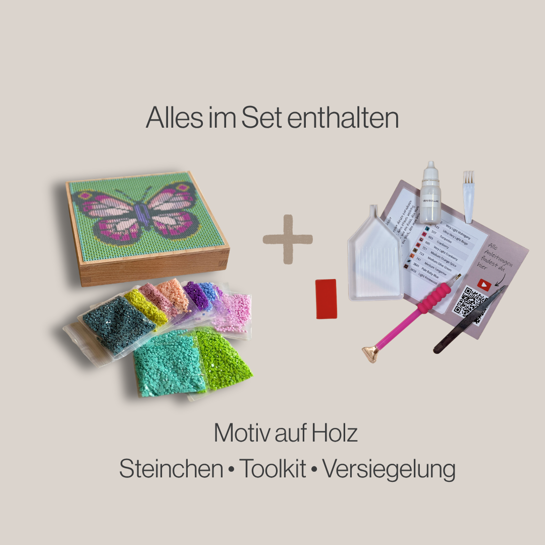 MINI ART EDITION | Magic Butterfly - grau türkis