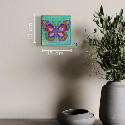 MINI ART EDITION | Magic Butterfly - purpur türkis