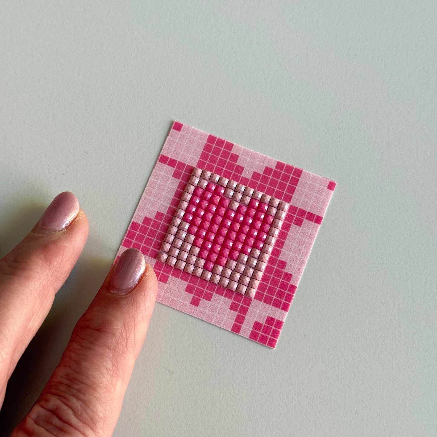 MINI HERZ PATCH | Pink & Rosa