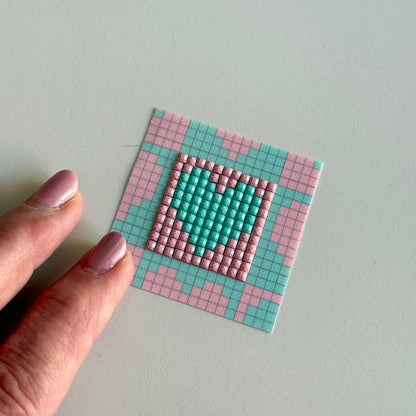 MINI HERZ PATCH | Mint & Rosa