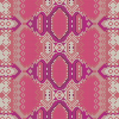 Micromosaic Panel Glamour Snake in English Rose mit funkelnden Effektsteinchen.