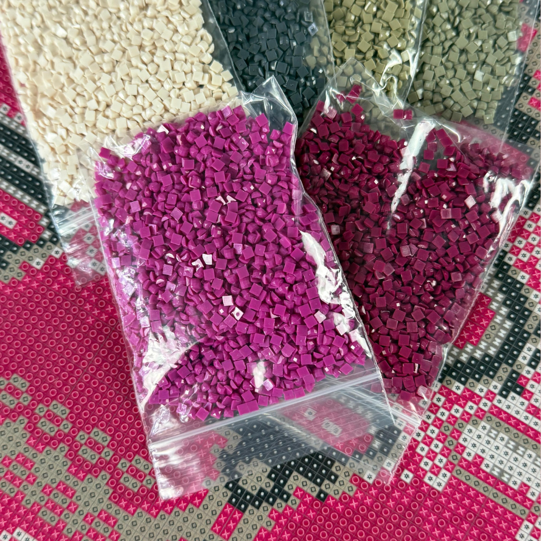 Snake Magenta Panel-Berry und Pink Diamonds im Kontrast mit Erdtönen,  als Hingucker für selbstgenähte Unikate