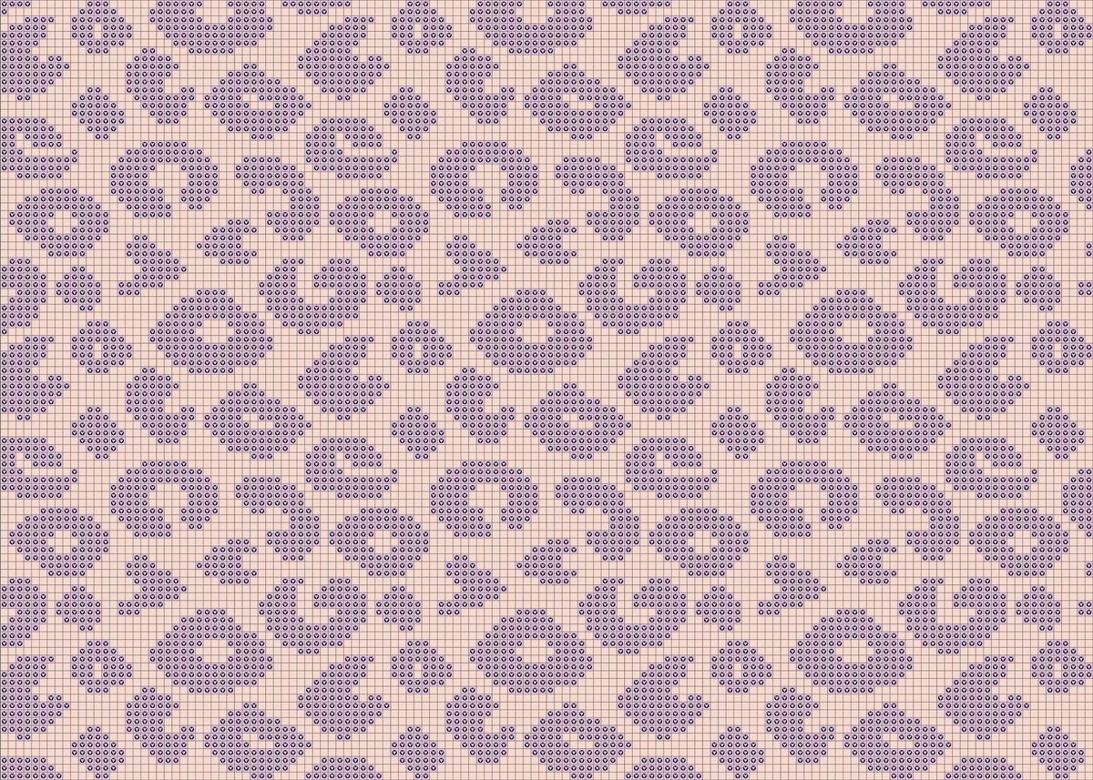 Micromosaic Panel Peach Panther – Leo-Muster in Pfirsich-Nude und Flieder, softes Animalprint-Design von Cherrypicking