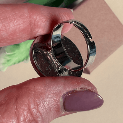 RING rund - DIY-Schmuck mit AB-Steinchen